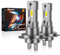DeveChos H7 LED per Auto 60W: 18000LM 6500K Bianco - Lampadine h7 Sostituzione per Alogena - Abbagliante e Anabbagliante per Fari