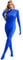 RUNQHUI Damen Ganzkörper Gymnastikanzug Turnanzug Langarm Einfarbig Jumpsuit Sport Ballett Tanz Body Blau XL