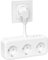 Steckdosenadapter mit USB, Doppelstecker für Steckdose, 6 in 1 Steckdosenverteiler mit Kabel für Büro, Hause, Reisen