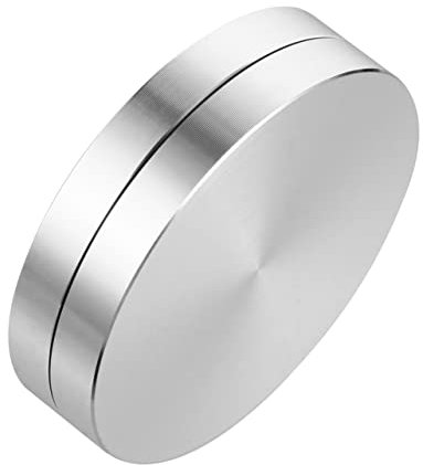 Holibanna Tischdrehteller aus Aluminiumlegierung Rotierender Tortendrehteller für Kuchen und Einfach zu Bedienen Drehbare Standbasis für Esstische und Ausstellungsregale