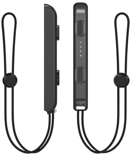 VOMZIKL 2er Pack Strap Controller mit Joystick Cap und Verstellbarem Armband für Gaming-Controller, Handschlaufe für Switch JoyCo