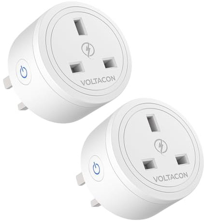 Smart Plug, Voltacon 2 Pack 13A Smart Plugs WiFi Outlet Works with Amazon Alexa(Echo, Echo Dot), Google Home, IFTTT, Wireless Smart Socket, Remote Control, Schedule and Timer Function, No Hub Required