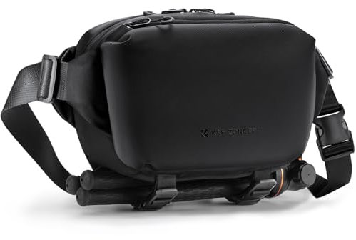 K&F Concept Kameratasche Klein, Camera Bag, Fototasche Klein für DSLR/SLR/Zubehör, Einfache Mode Umhängetasche, Schwarz (Gr. S)