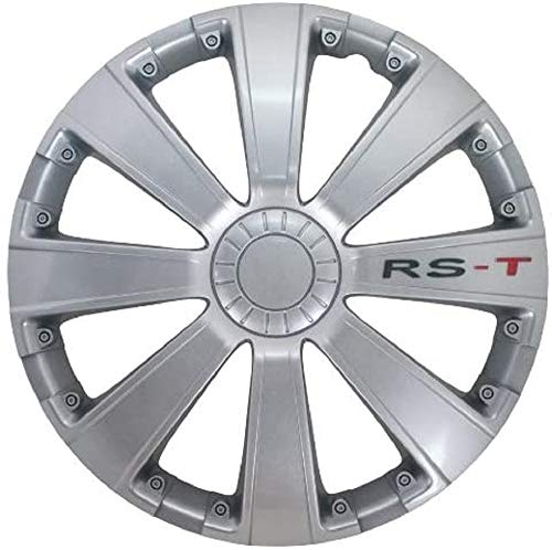 Petex RB534116 Radzierblende RS-T Größe 16 Zoll 2-fach lackiert Material: ABS in Box, silber - 4-er Set