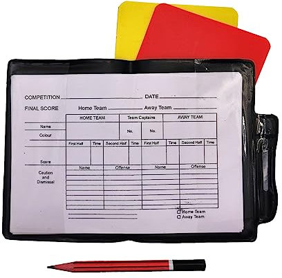 Optimum Football Referee Cards, Red and Yellow, One Size