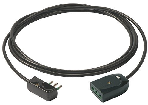 Vimar 0P32389 Cavo Prolunga, 3G1 e Spina Piatta, 5 m, Nero, 250 V, 5m