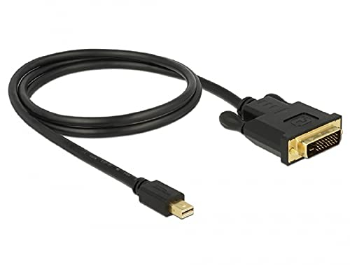 Delock Kabel mini DisplayPort 1.1 Stecker > DVI 24+1 Stecker Videokabel-Adapter 1 m