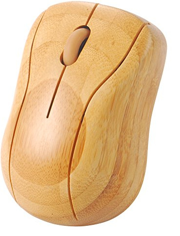 Farsler Drahtlose Bambusmaus, handgefertigt, umweltfreundlich, mit USB-Empfänger für Notebook, PC, Laptop, Computer, MacBook
