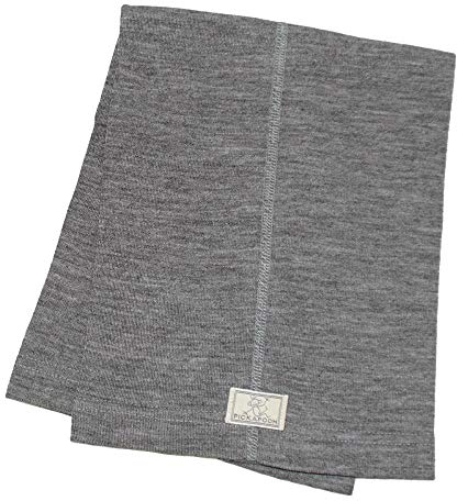 PICKAPOOH Multifunktionstuch Strunzel Bio-Schurwolle/Seide für Kinder und Erwachsene, Grau, Gr. 3 (56-64 cm)