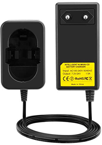 Joiry Chargeur pour Bosch 7,2V 9,6V 12V 14,4V 18V 24V Ni-MH/Ni-Cd Batteries (Pas pour Lithium-Batteries)