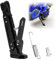 Qiilu Caballete Lateral Ajustable CNC Soporte de Pata de Cabra Lateral de Motocicleta Aleación de aluminio Universal 22x9x4cm