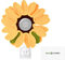 ECO-FUSED Disguise Compatible with Nest Cameras, DSLR Lens and Others from 2.17 to 4.13 5.5-10.5 cm Diameter Camera Lens - Sunflower - Handmade Knit (1 Pack)