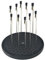 ABEST Lot de 10 supports rotatifs ronds avec 10 pinces crocodiles