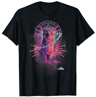 Marvel Captain Marvel Movie Goose Galaxy Portrait T-Shirt