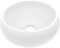 vidaXL Lavandino Lusso Rotondo Lavello per Bagno Lavabo per Toilette Sanitari Prodotti per Bagno Vaschetta Bianco Opaco 40x15 cm in Ceramica