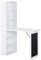 HOMCOM Scrivania con Libreria e Lavagna per Camera e Ufficio, Scrivania Pieghevole Salvaspazio, Tavolo da Pranzo a Scomparsa, Spaziosa, Moderna, 98x51x153 cm, Bianco