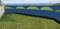 HSS Coupe-vent portable léger à 5 panneaux - Pour camping, jardin, plage - 8,36 m - Bleu indigo