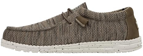 HEYDUDE Wally Sox Herren - Slip on Schuhe - Mokassin Stil, Brown, 39