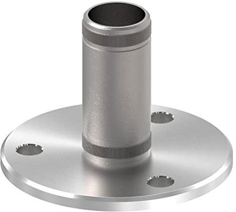 STEINBACHER© | Edelstahl Wand- und Bodenanker V2A, für Rohr 33,7x2,0mm