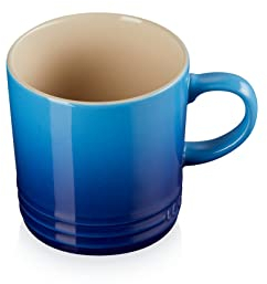 Le Creuset Stoneware Coffee Mug,70302352200002, 350 ml, Azure