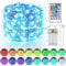 StarryEver Bunt LED Lichterkette Innen Batterie & USB, 16 Farben 4 Modi Kupferdraht Lichterkette für Zimmer mit Fernbedienung Timer, 5M 50 LED Lichterkette Batteriebetrieben für Schlafzimmer Party