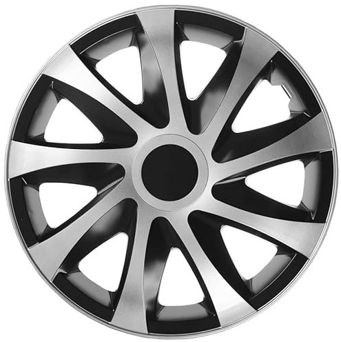 Radkappen 16 Zoll Radzierblenden Nrm Draco Schwarz Radblenden 4 Stück Red Black (14 Zoll)