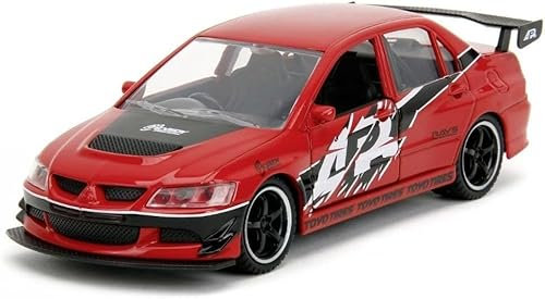 Jada Fast und Furious Diecast Modell 1/32 MITSUBISHI LANCER EVOLUTION IX rot Toys