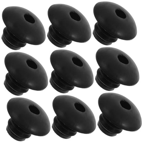 FELTECHELECTR 120 Butées En Caoutchouc Verrouillage Pour Crochets De Panneau Perforé 1/4 Pouce, Fixations Noires Antidérapantes, Accessoires De Maintien Sûrs Pour Atelier Et Organisation