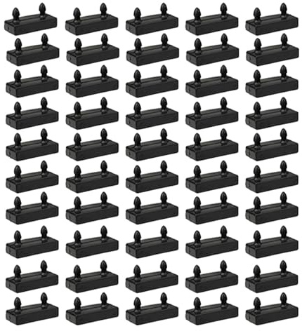 Folpus Lot de 50 connecteurs de couvertures de lattes de lit pour fixation de la base de lit à lattes en bois pour lits queen size, Embout