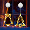 Weihnachtsbeleuchtung Fenster 2 Stück Fensterbeleuchtung Weihnachten mit Saugnäpfe LED Warmweiß Fensterlicht Weihnachts Glocken Weihnachtsbaum Weihnachtsfensterbeleuchtung für Innen Außen Balkon