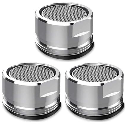 Belüfterhahn, 24 mm, 3 Stück, Belüfter, Waschbecken, Wasserspardüse, Wasserhahn-Adapter, Filter für Waschbecken und Küchenspüle