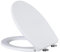 LOORMEI Oval Quick Release Toilet Seat-with Soft Close & Hinges for Easy Cleaning，Standard Oval Toilet Seat Top Fixing，Robust and wear-Resistant