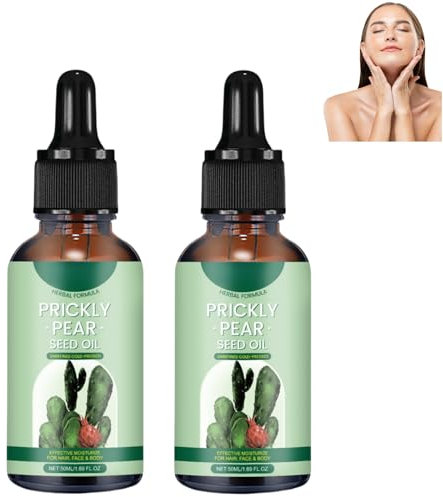 Cactus seed oil, Cactus Oil, Cold Pressed Cactus Oil for Face, Skin, Hair and Nails, Moisturizer for Dry Skin and Body, Suitable for All Skin Types