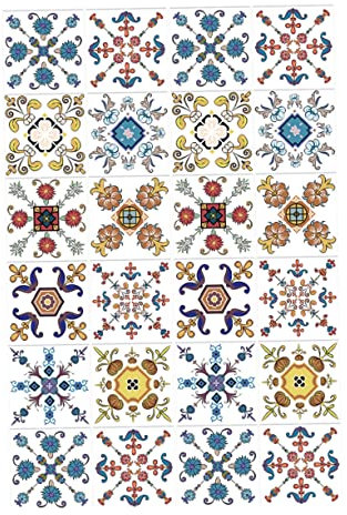 jojofuny Pegatinas para Azulejos Fáciles de Despegar Y Pegar Unidades Pegatinas Decorativas para Pared del Hogar para La Cocina