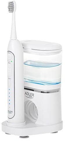 ADLER Filo interdentale ad acqua 2 in 1 con spazzola, bianco