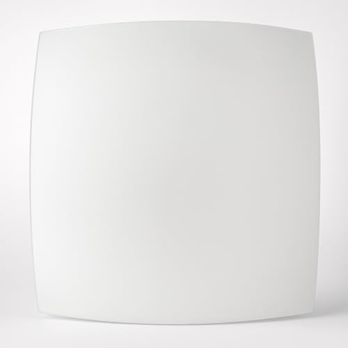 Recambio cristal plafón cuadrado 30 cm (Blanco mate, 30 cm)