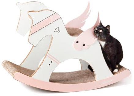 CanadianCat Company | Design-Kratzmöbel Unicorn | Einhorn-Wippe Kratzbrett | 74 x 26 x 50 cm