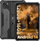 LMHTRADE RT3 Pro Tablet Robusta - 16GB RAM + 128GB ROM Android 14 Tableta, 8 Pulgadas HD Display, 5150mAh Batería Tablets PC, 16 + 8MP Cámara, 4G Dual SIM