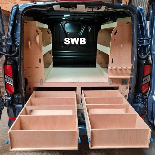 Ford Custom 2023+ Van Storage System – Raised Floor, Drawers & Shelving Set #11