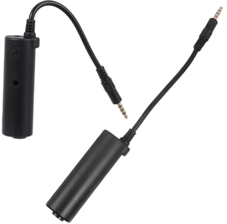 Vaguelly 2 Stück Gitarren Audio Interface Adapter Kompatibel mit Elektro Bass und Akustikgitarren Klarer Sound Einfache Installation Zubehör für Smartphone und Geräte