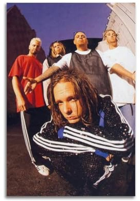 FDRPMHC Sängerband-Poster KORN in den 90er-Jahren, Leinwand-Kunst, Dekor, Wohnzimmer, modern, Familienschlafzimmer, 30 x 45 cm, ungerahmter Stil