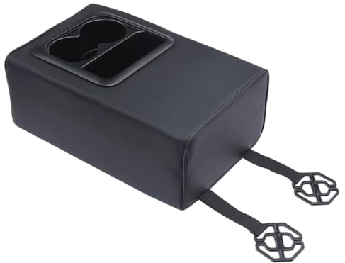 Rear Seat Armrest Box with Cup Holder – Automotive Rear Center Arm Rest Pad with Cup Holder - Car Backseat Center Arm Rest Booster Pad Console for SUV, Truck & Sedan Interior Comfort