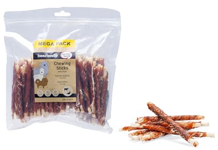Beeztees Hundesnack Kausticks mit Ente Megapack 12.5cm 100 STK Kauartikel
