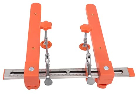 YDuupxe Drawer Slide Jig Installation Kit Stainless Steel Cabinet Hardware Tool 0 to 4cm Clamp Range 1 to 5cm Adjustable Rail for Kitchen Drawer Slide Mounting