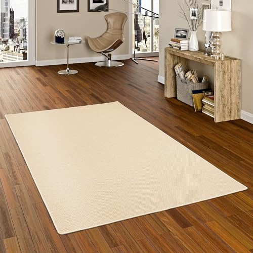 Bentzon Teppich Flachgewebe Beige in 24 Größen