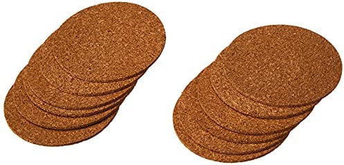12 dünne Korkuntersetzer/Glasuntersetzer aus Kork Durchmesser 9,5cm
