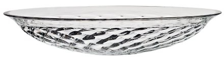 Schale Obstschale Salatschüssel Twist Transparent D 31 cm Kristallglas