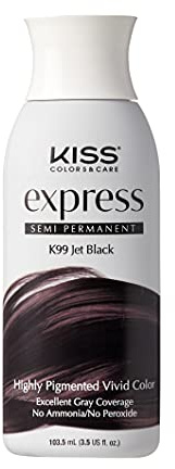 Kiss Express Color Semi- Permanent Jet Black 3.5oz by Kiss Express