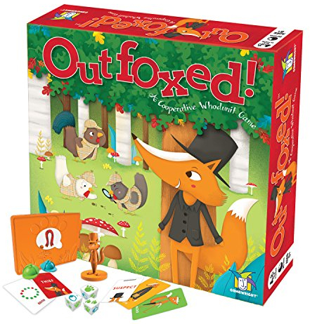 Gamewright , Outfoxed! Game, Board Game, Ages 5+, 2-4 Players, 20 Minutes Playing Time