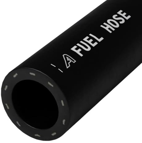 8mm ID Black 1 Metre Length Fuel and Oil Resistant Rubber Hose